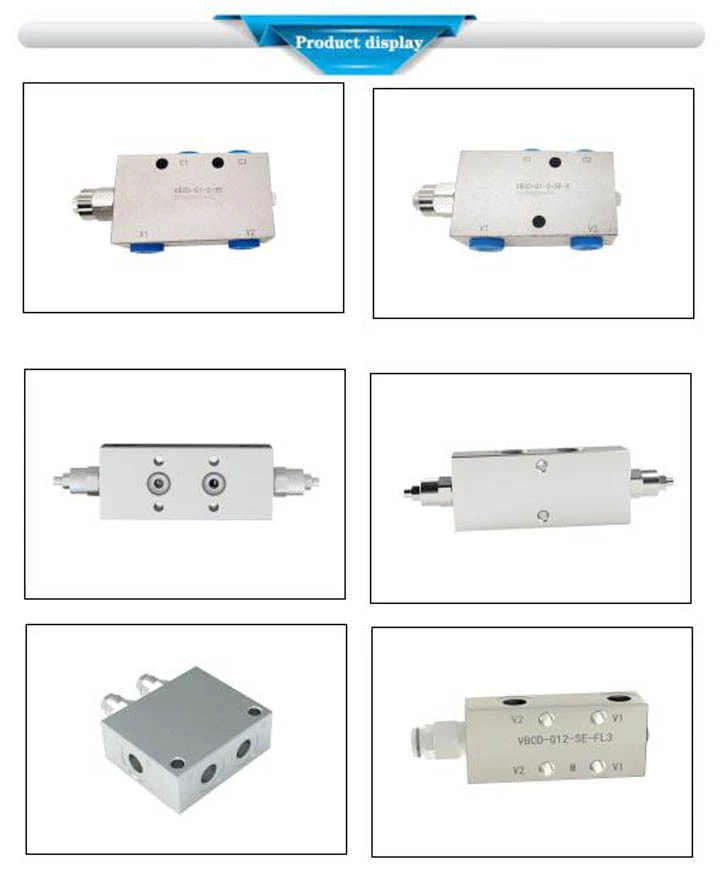 Dual Counterbalance Hydraulic Valves For Concrete Pumps